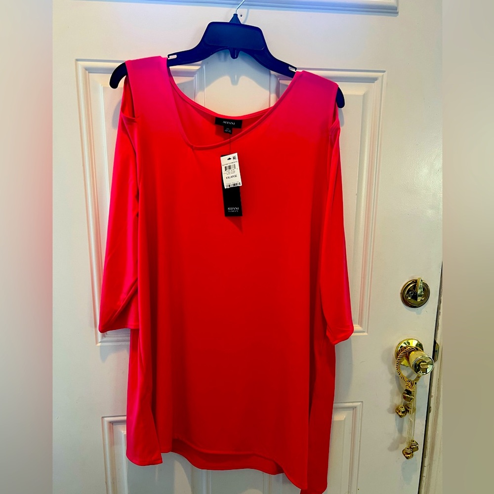 Alfani Bold New coral Women's Blouse